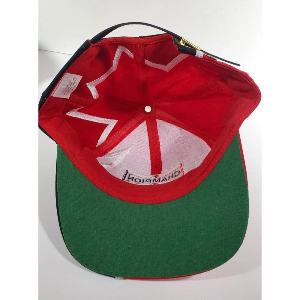 Champion Spark Plug Motorsports Racing Hat /‎ Cap Red White & Black Embroidery